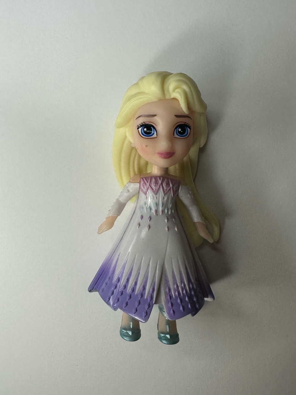 Elsa frozen Princess Doll in White and Purple Dress - Kids Toy